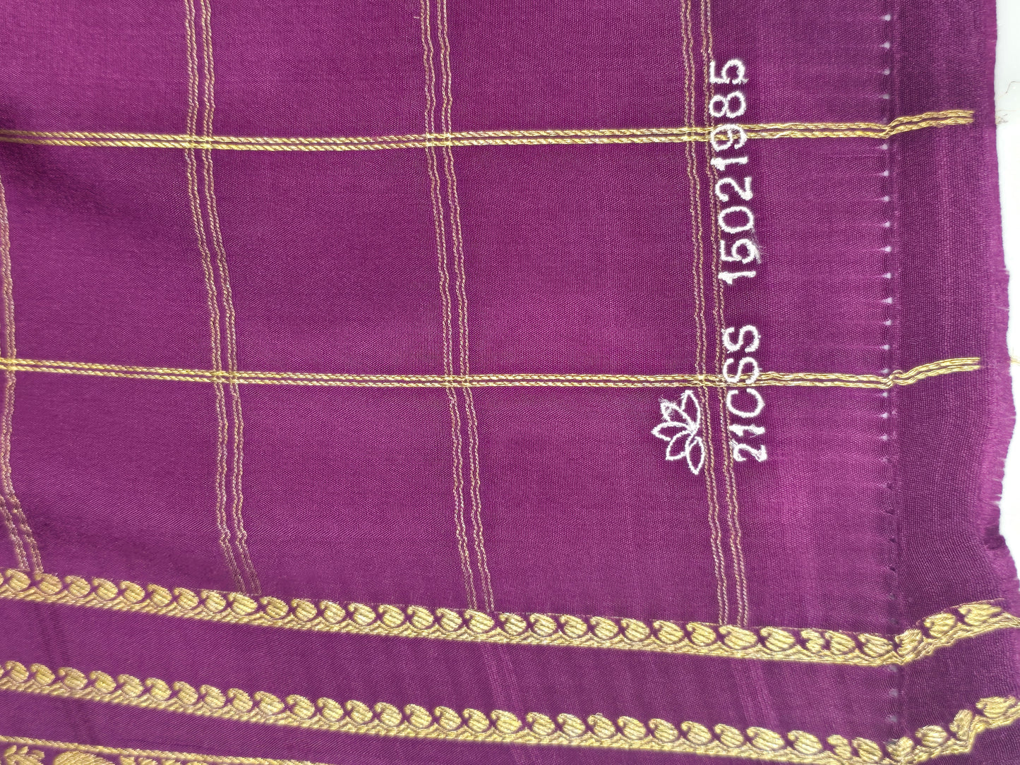Purple Pure CSS Jari Mysore Silk Saree 💜✨