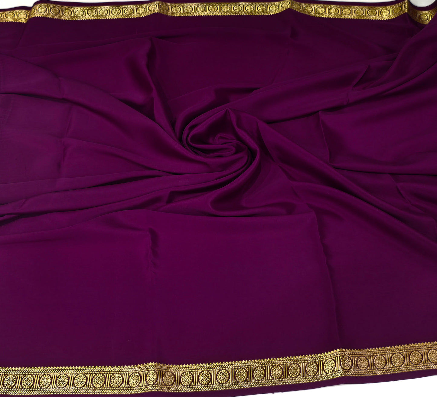 Purple Pure CSS Jari Mysore Silk Saree 💜✨