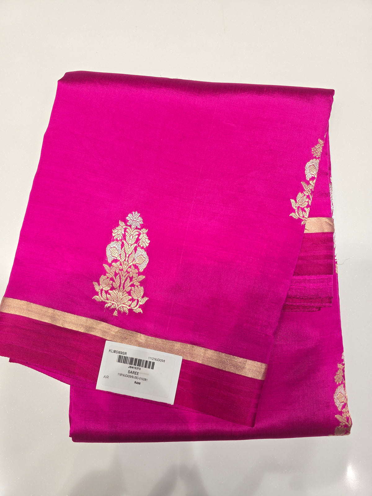 Rani Pink Pure Banarasi Silk Saree 💖✨