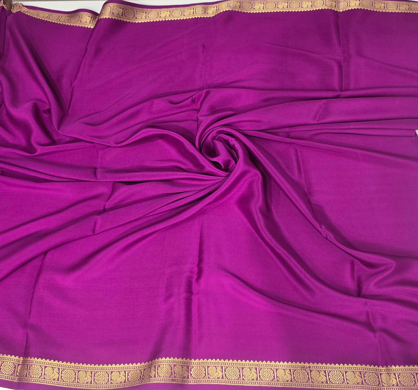 Wine Pink Pure CSS Jari Mysore Silk Saree ❤️✨