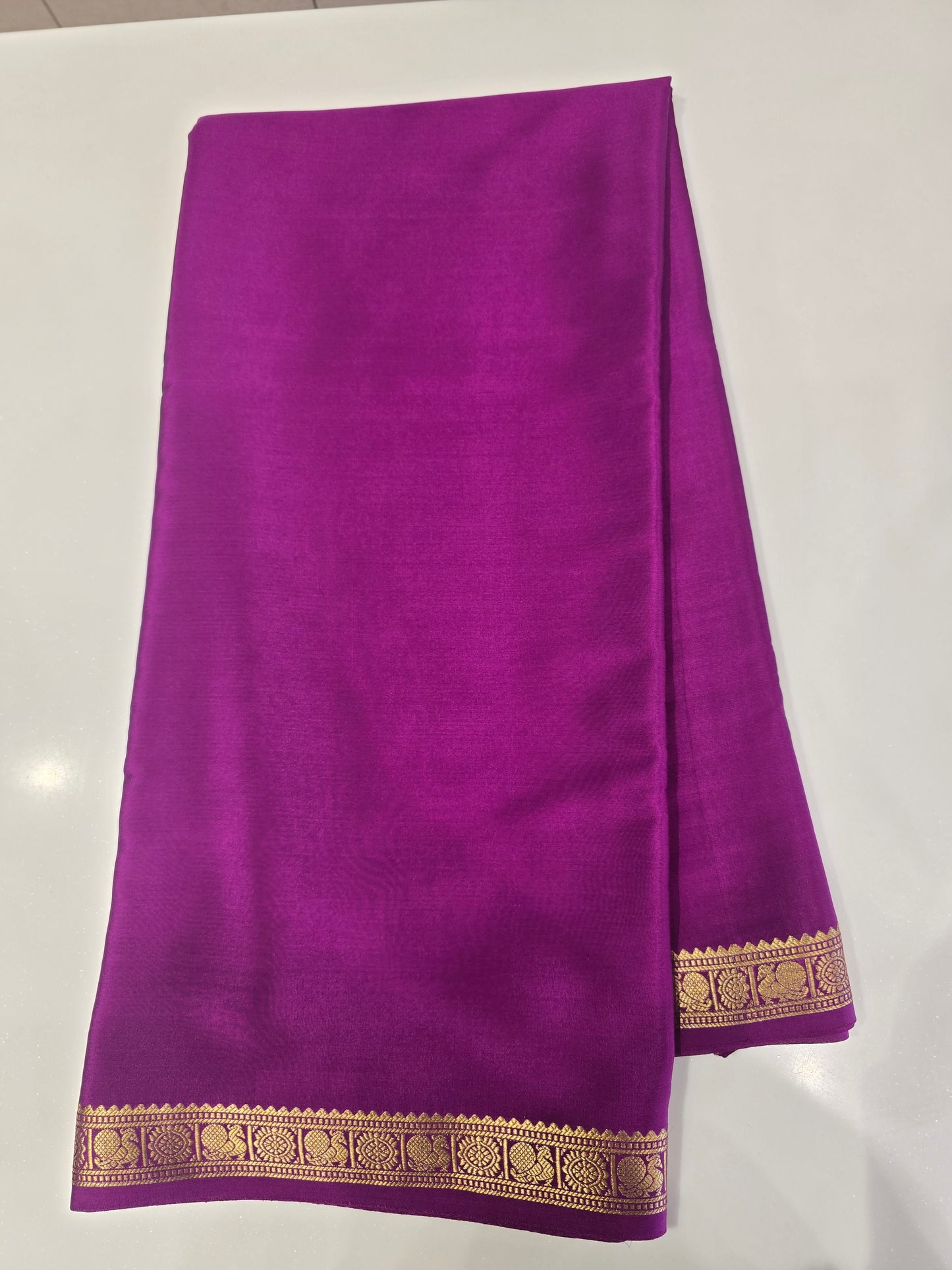 Wine Pink Pure CSS Jari Mysore Silk Saree ❤️✨