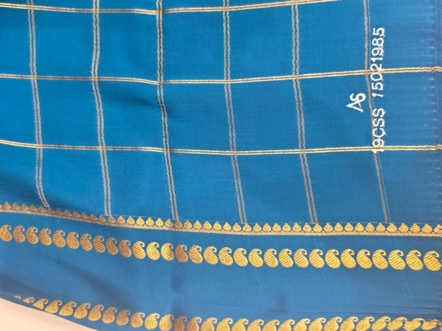 Royal Blue Pure CSS Jari Mysore Silk Saree