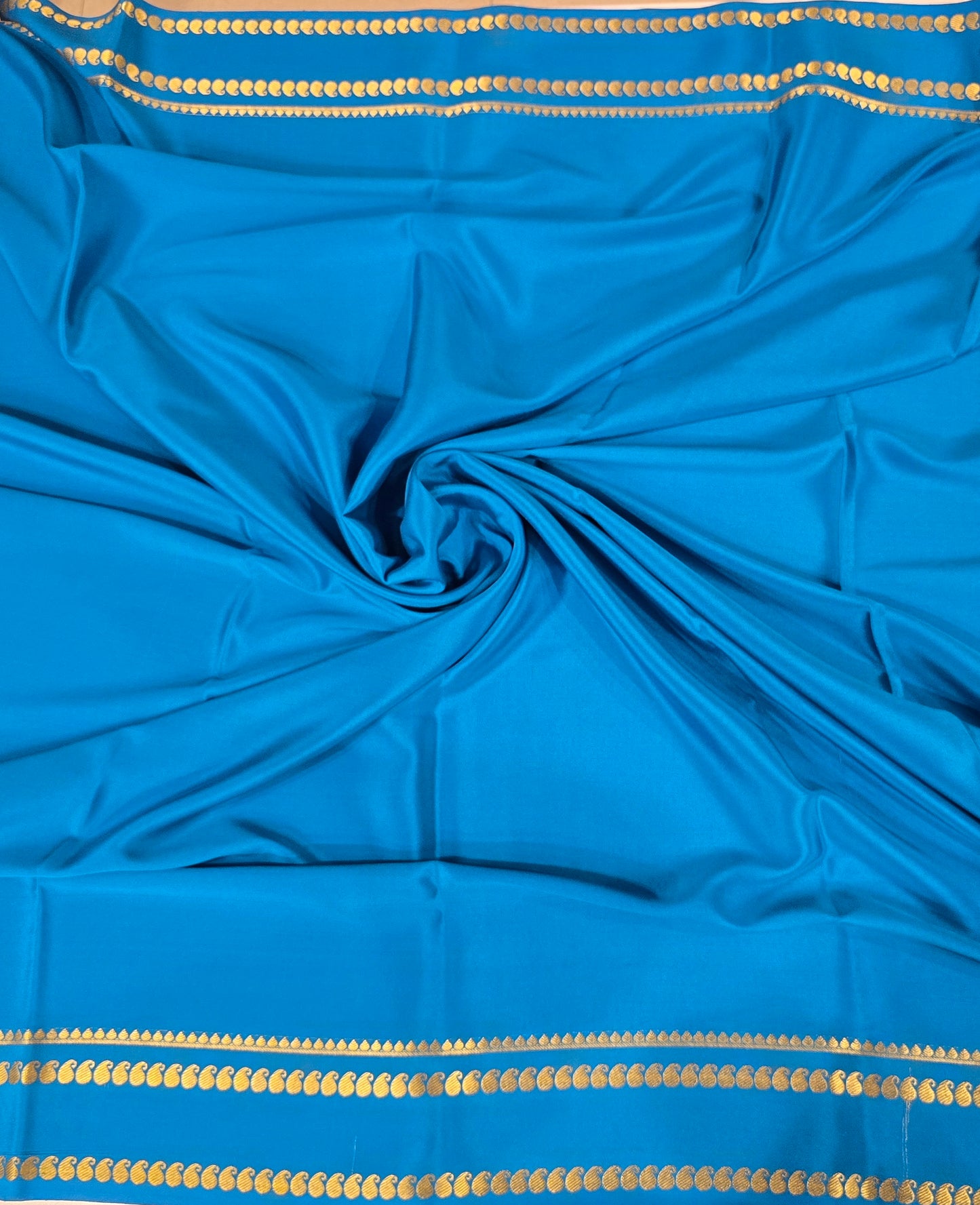 Royal Blue Pure CSS Jari Mysore Silk Saree