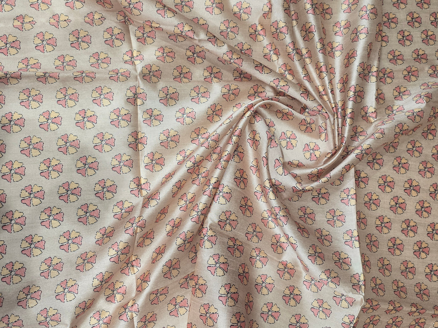 Madhubani Print Semi Tussar Saree