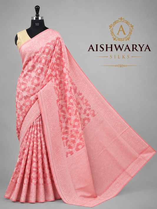 Cotton Saree with Traditional Woven Floral Design